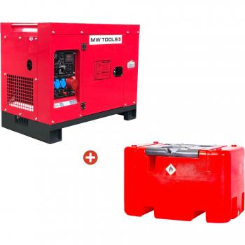 Groupe Diesel 10 kW + Réservoir 440 L – Pack MW Tools DG100E