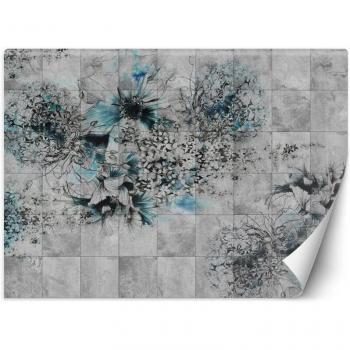 Mural Feeby Aquarelle – Fond Gris 300x210 cm