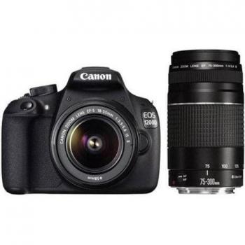 Fotocamera Canon EOS 1200D Kit Full HD Nero Sensor 18 Megapixel