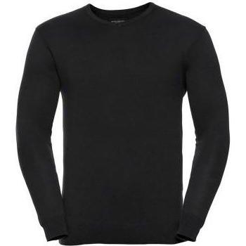 Russell Collection Herren‑V‑Shirt aus Baumwolle und Acryl, Schwarz 2XS