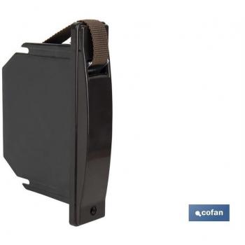 Cofan recogedor de cinta persiana compacto marrón 14 mm