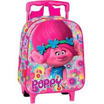 Mochila Infantil 28 cm con Ruedas – Perona Trolls Poppy