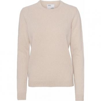 Merinowolle Pullover „Weiß & Warm“ – Damenrundhals