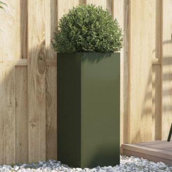 Acciaio Fioriera Verde Oliva 32x29x75