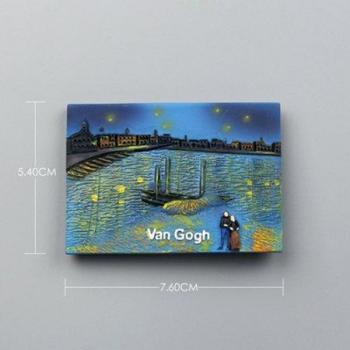 Imán Van Gogh 3D, Mensaje y Arte en Reposo
