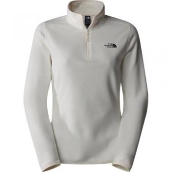 The North Face Femme Polaire 100 Glacier Zippée Blanc cassé M