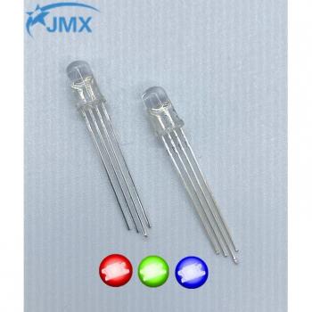 Pack 20 x LED RGB 5 mm – quatre pieds, cathode commune, lumière transparente