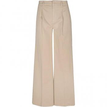 COMMA IDENTITY Weite Twillhose beige | 36