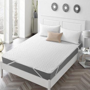 Housse de matelas matelassée imperméable blanche