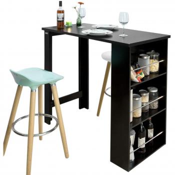 SoBuy® FWT17-SCH Black Bar Table