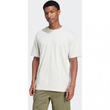 Camiseta de Algodón Beige para Hombre Adidas