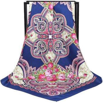 Hijab Élégant en Satin de Soie