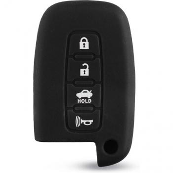KEYYOU Remote Key Fob Silicone Cover for Hyundai Elantra, Sonata, Veloster, Genesis & Kia Soul, Sportage