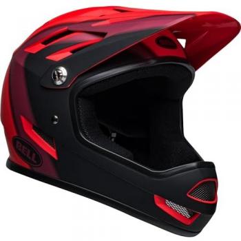 Casco Bell Sanction Rojo/Negro, Adulto
