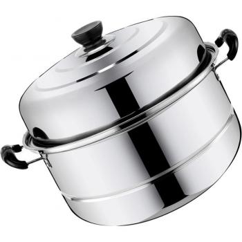 Double Layer Stainless Steel Steaming Pot