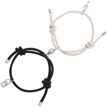 Couple Bracelet Key Lock Magnetic Attraction Bracelet Rope Friendship Men and Women Jewelry Charm Bracelets