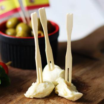 NatureFork 24‑Pack – Sustainable Bamboo Serving Forks