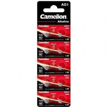Pack 10× Camelion AG1 (LR60) – piles alcalines 1,5 V