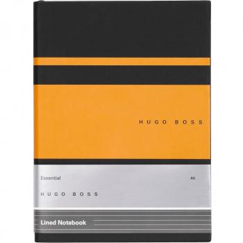 Libreta A5 Hugo Boss Rayada Essential Gear Amarillo