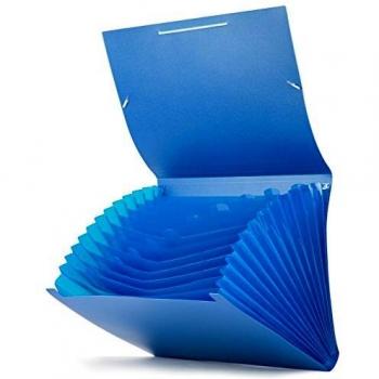 Classeur Polypropylène A4 Soufflet Bleu Clair
