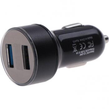 Chargeur de voiture DC12V-24V avec affichage de tension et double USB