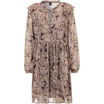BOSS Orange Knielanges Kleid mit Print