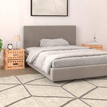 Armoires de nuit 2 pcs en bois massif de noyer avec rangement