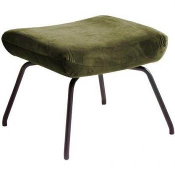 LOTTE Velvet Hocker von Kawola, olivgrün