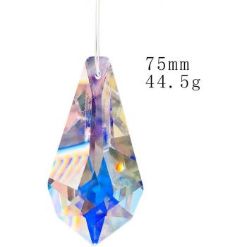 75MM Fire Polished AB Color Crystal Prism