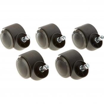Hjh OFFICE 5x Hartbodenstuhlrollen ROLO 10 mm / 50 mm