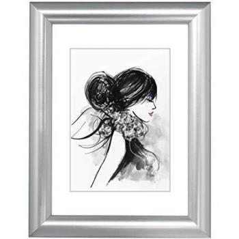 Cadre photo “Sofia” – plastique argent, dimensions 40 × 50 cm