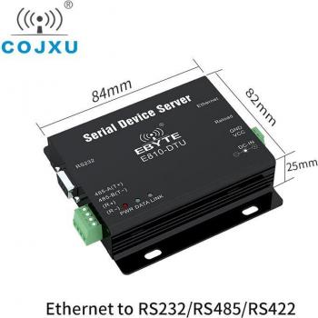 Adaptador RS232 RS485 RS422 a Ethernet E810-DTU (1RS1E)