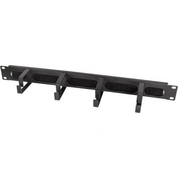 Pannello cavi professionale 19 LogiLink, nero con staffe in acciaio