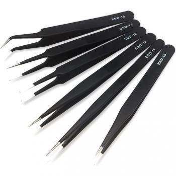 Pincette industrielle antistatique ESD – 6 modèles, 1 pièce