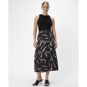 Estilo Feminino Falda Midi