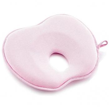 BabyJem Flaches Kopfkissen für Neugeborene, pink, Made in Europe