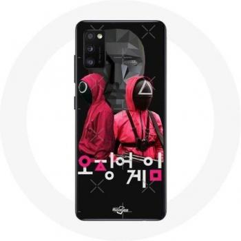 Squid Game Korean Logo and Soldier Masks Case for Galaxy S20 Plus