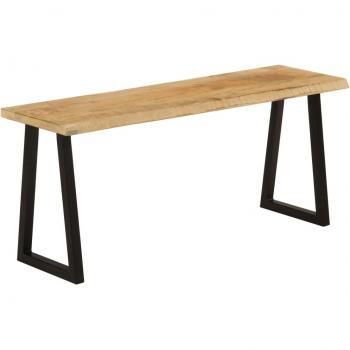 Banco natural de madera de mango maciza 105 cm
