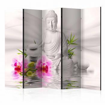 Paravent Décoratif Bouddha et Orchidées II
