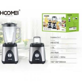 Batidora de Frutas 2 en 1 Hoomei HM-6740 1.5lt 350W