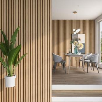 Set de 10 Lattes Murales 3D Style Scandinave