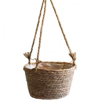 Plastic Rattan Hanging Planter