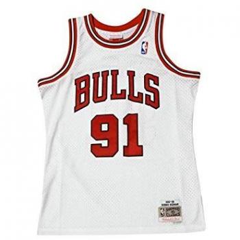 Mitchell & Ness – Bulls – Dennis Rodman – T‑shirt blanc épuré