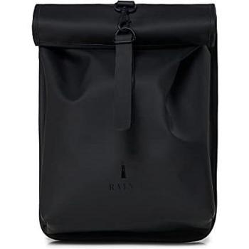 Rains Rolltop Mini Fahrradrucksack – Schwarz, kompakt & vielseitig