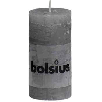Bolsius Rustikale Kerzen 8 Stk. 100 x 50 mm Hellgrau