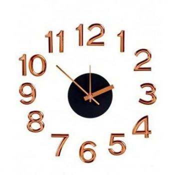 Klebe-Wanduhr Ø 45 cm Bronze ABS