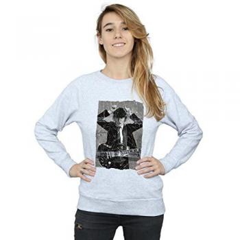 Felpa Donna AC/DC con Stampa Distress di Angus Young