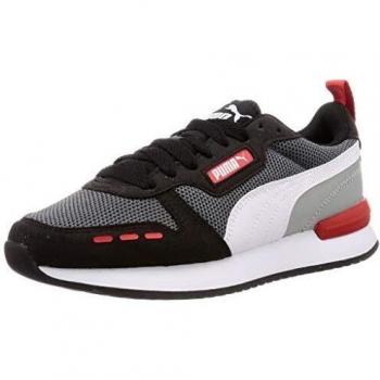 Unisex PUMA R78 Sneaker in Castlerock (Schwarz/Weiß) – EU 39