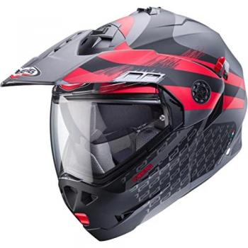 Caberg Tourmax X Sarabe Casco Modulare Omologato Nero Grigio Rosso XL