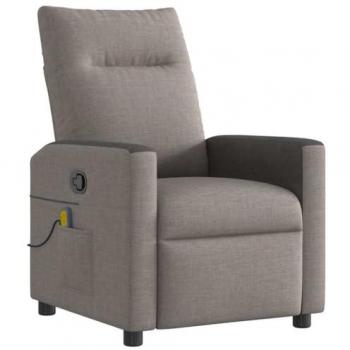VidaXL Sessel mit Massagefunktion Taupe